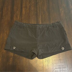 Striped Black Women's Shorts
